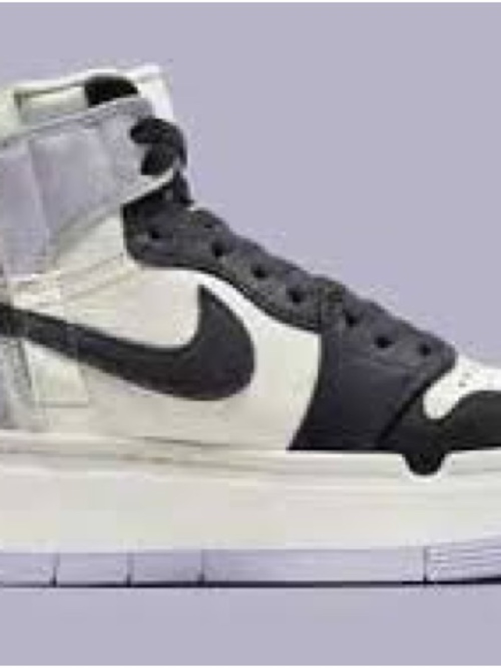 Jordan 1 Elevate High Lavender Platform Sneakers